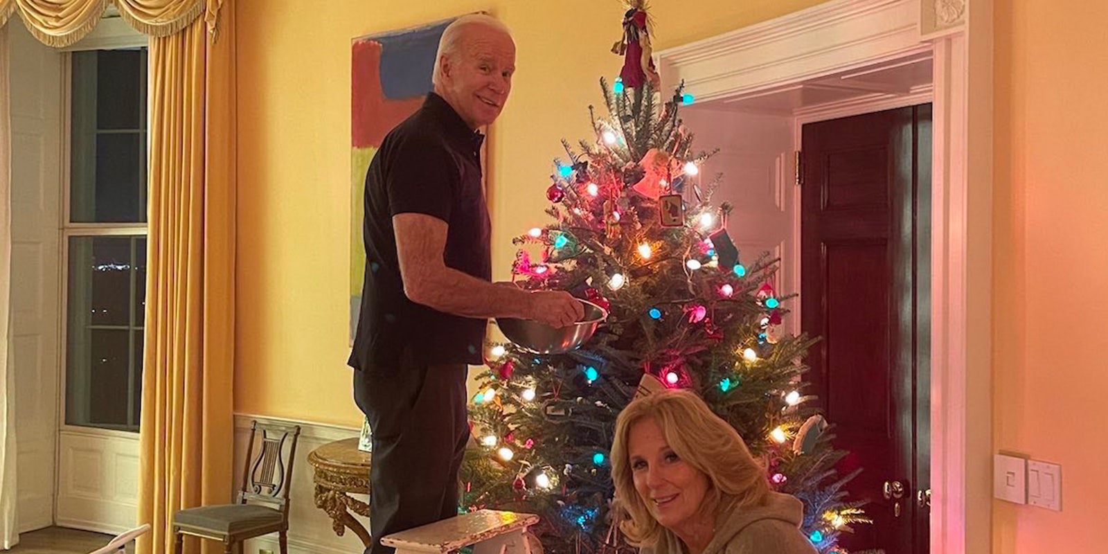 Conservatives Say Biden Christmas Photo is Old or Fake
