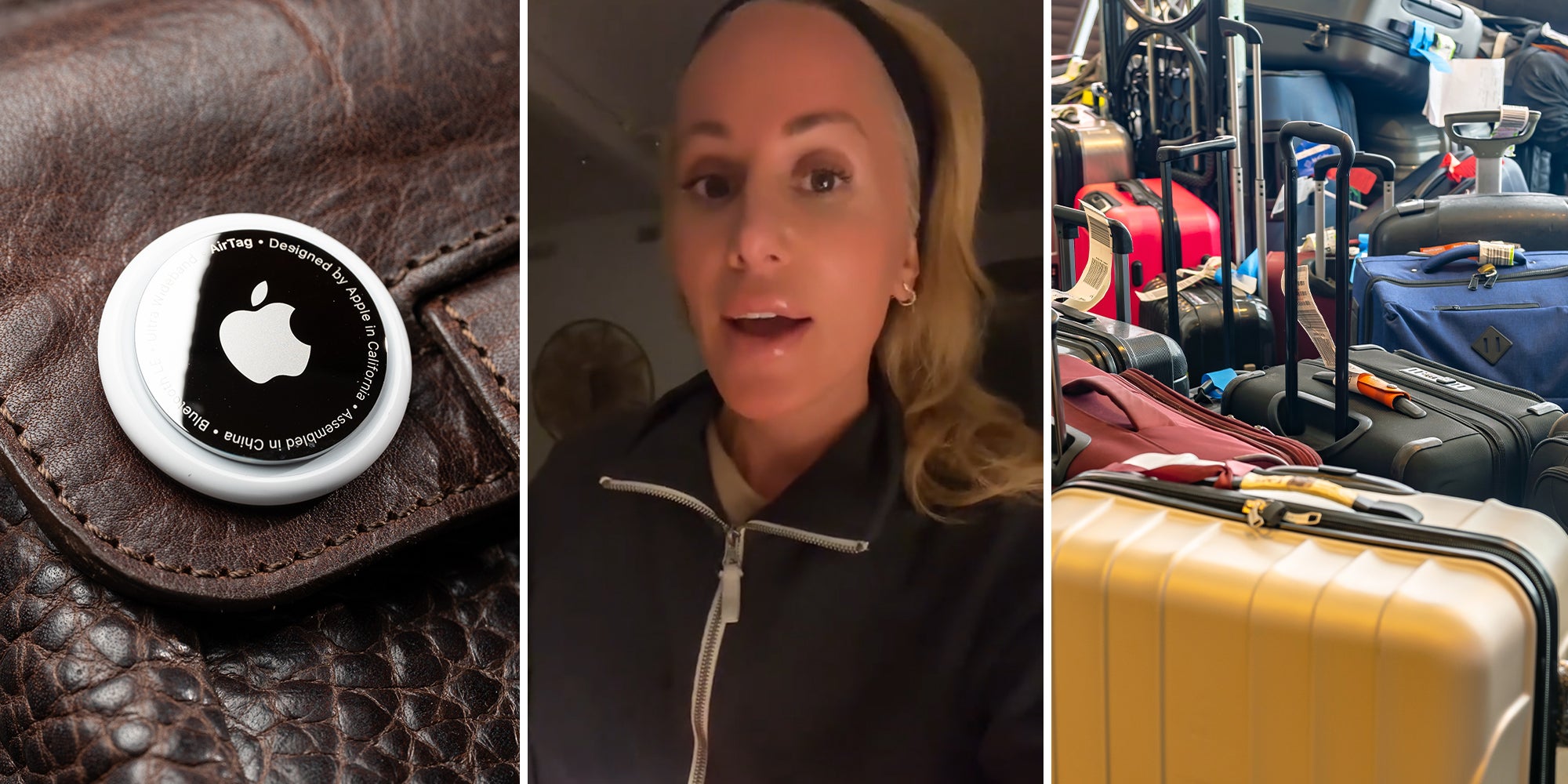 Holiday traveler uses AirTag to track her stolen luggage to garage full of stolen suitcases