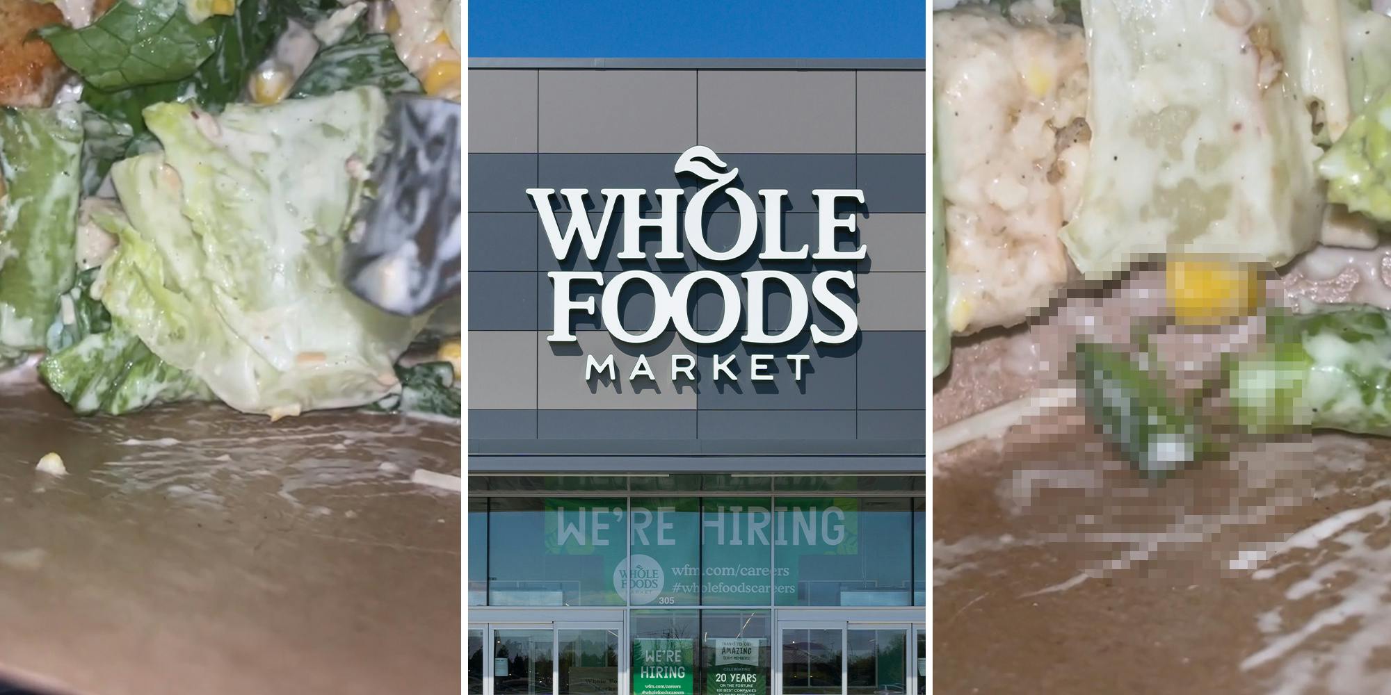 Woman disgusted after finding something unusual in Whole Foods salad