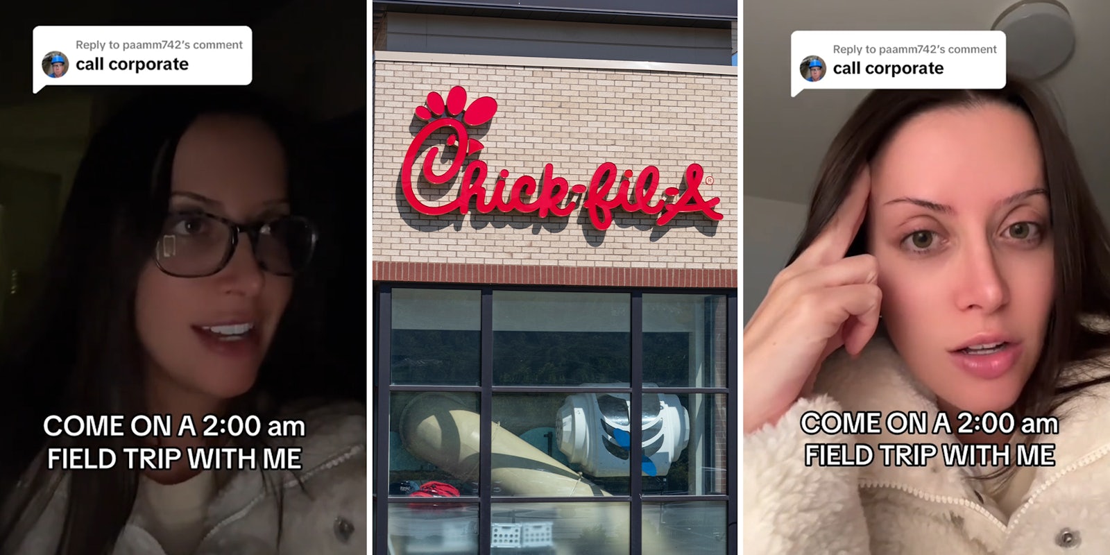 Woman calls out Chick-fil-A for blasting music at 2am. She can hear it 4 lanes away
