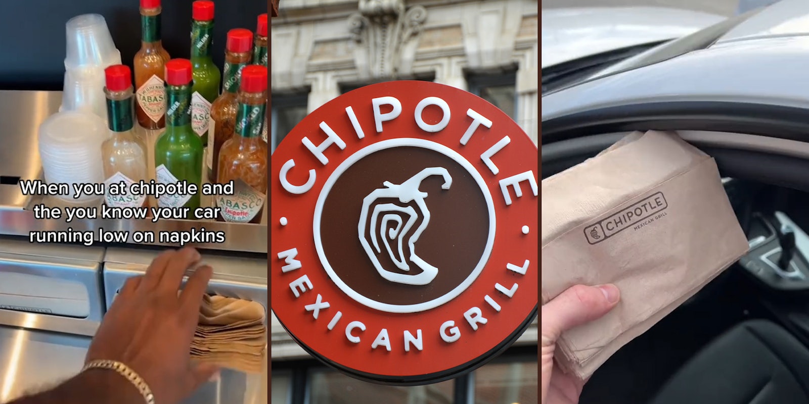 Chipotle announces it’s selling napkin holders to customers.