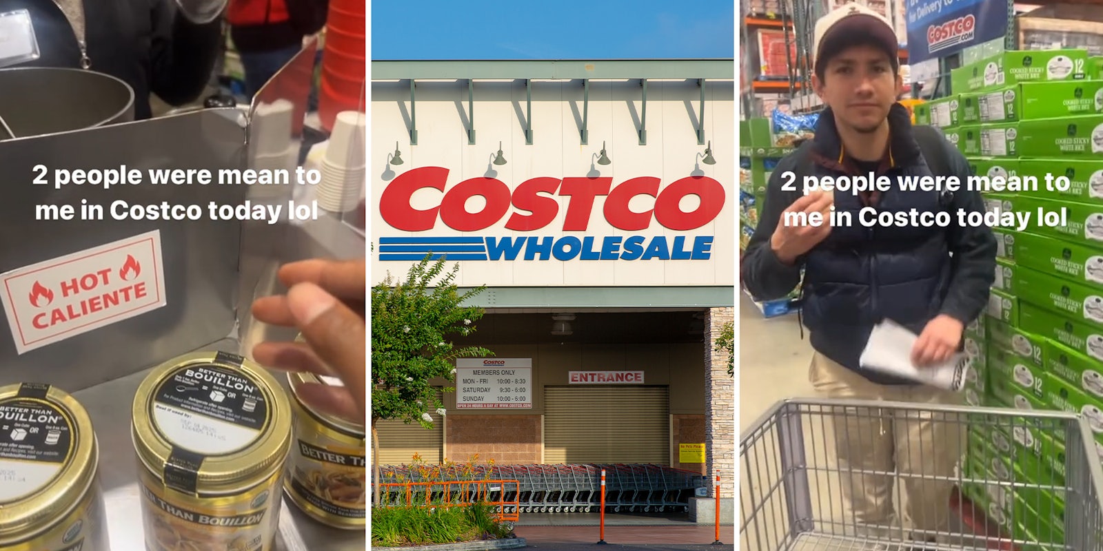 Costco shopper gets reprimanded for trying to grab a sample from sample station