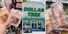 Woman finds disguised brand-name beauty products and holiday sets at Dollar Tree
