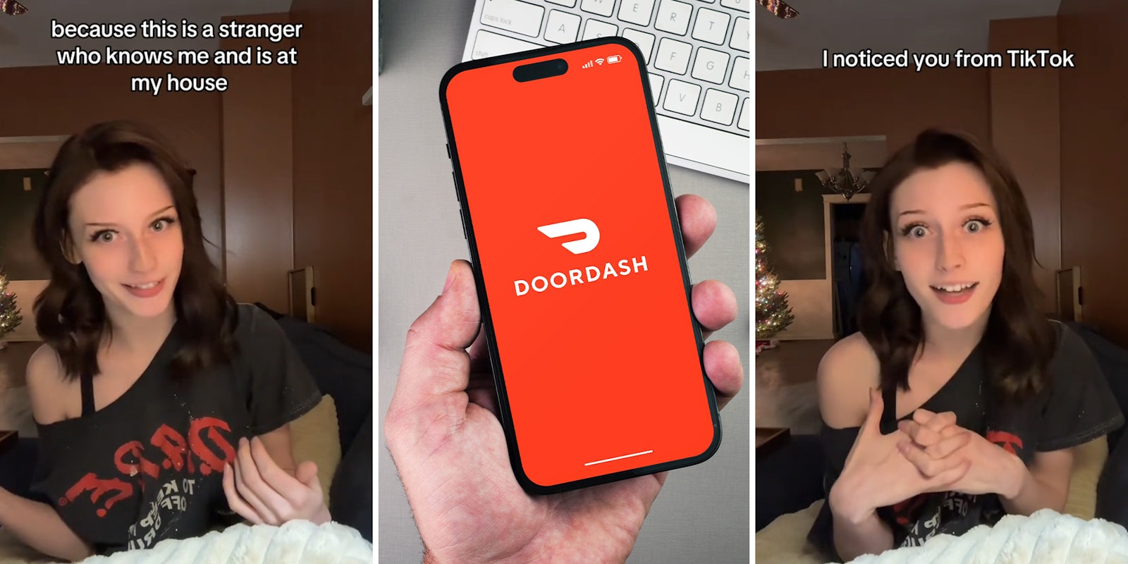 DoorDash customer leaves delivery instructions. Driver knocks anyway and asks to follow her on Instagram