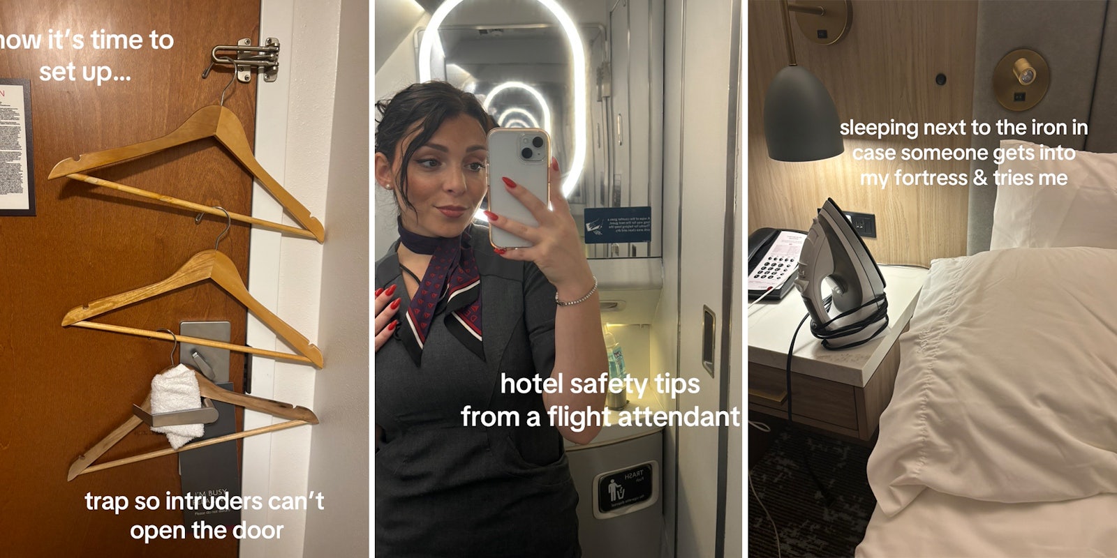 People defend flight attendant for sharing hotel safety tips after she was accused of ‘living in fear’