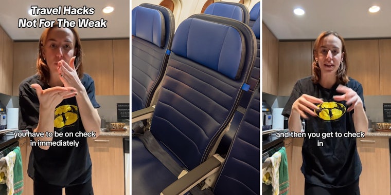 Traveler shares how she always gets an aisle or window seat on flights