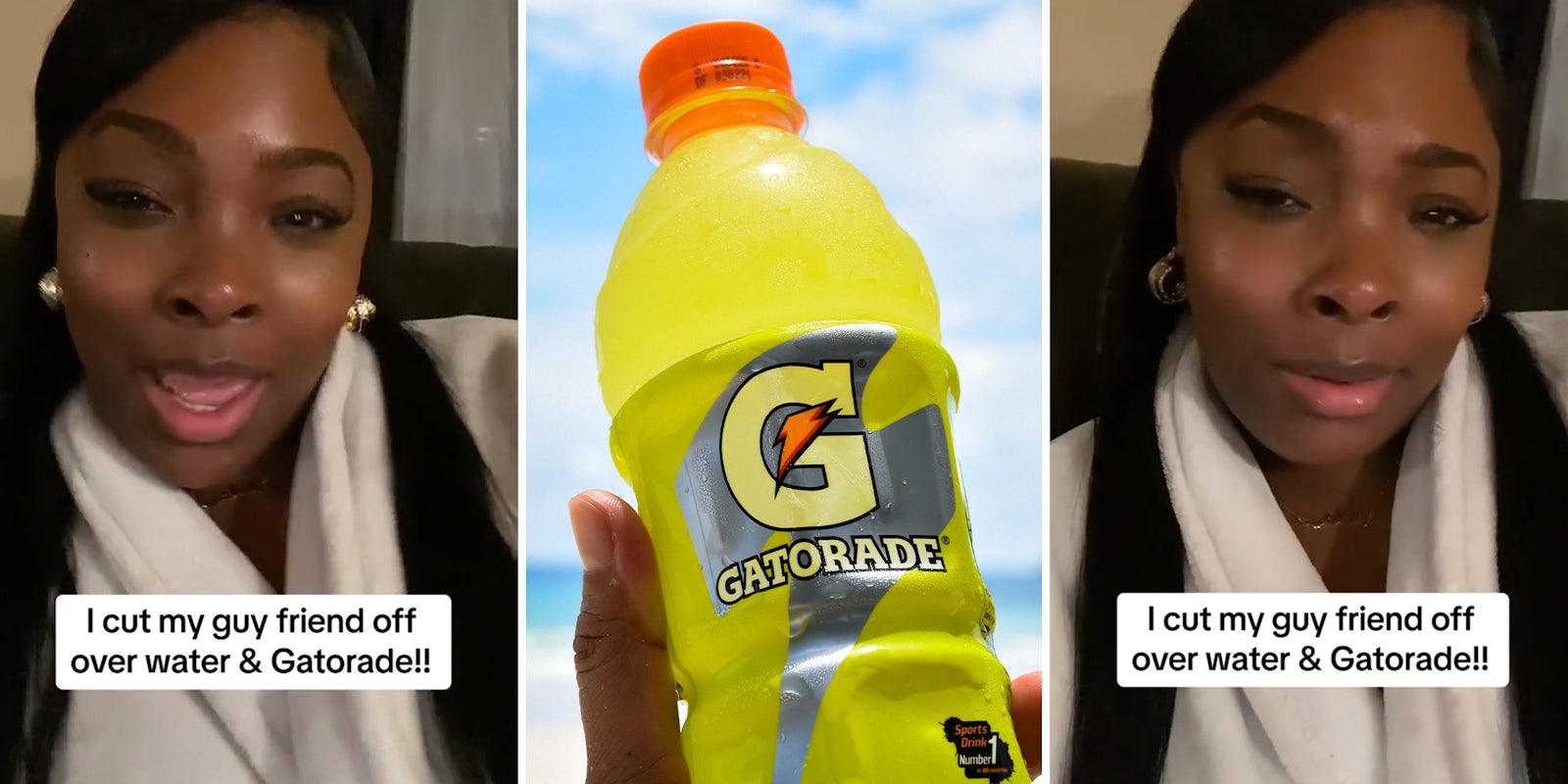 Woman explains why she blocked a friend over water and Gatorade.