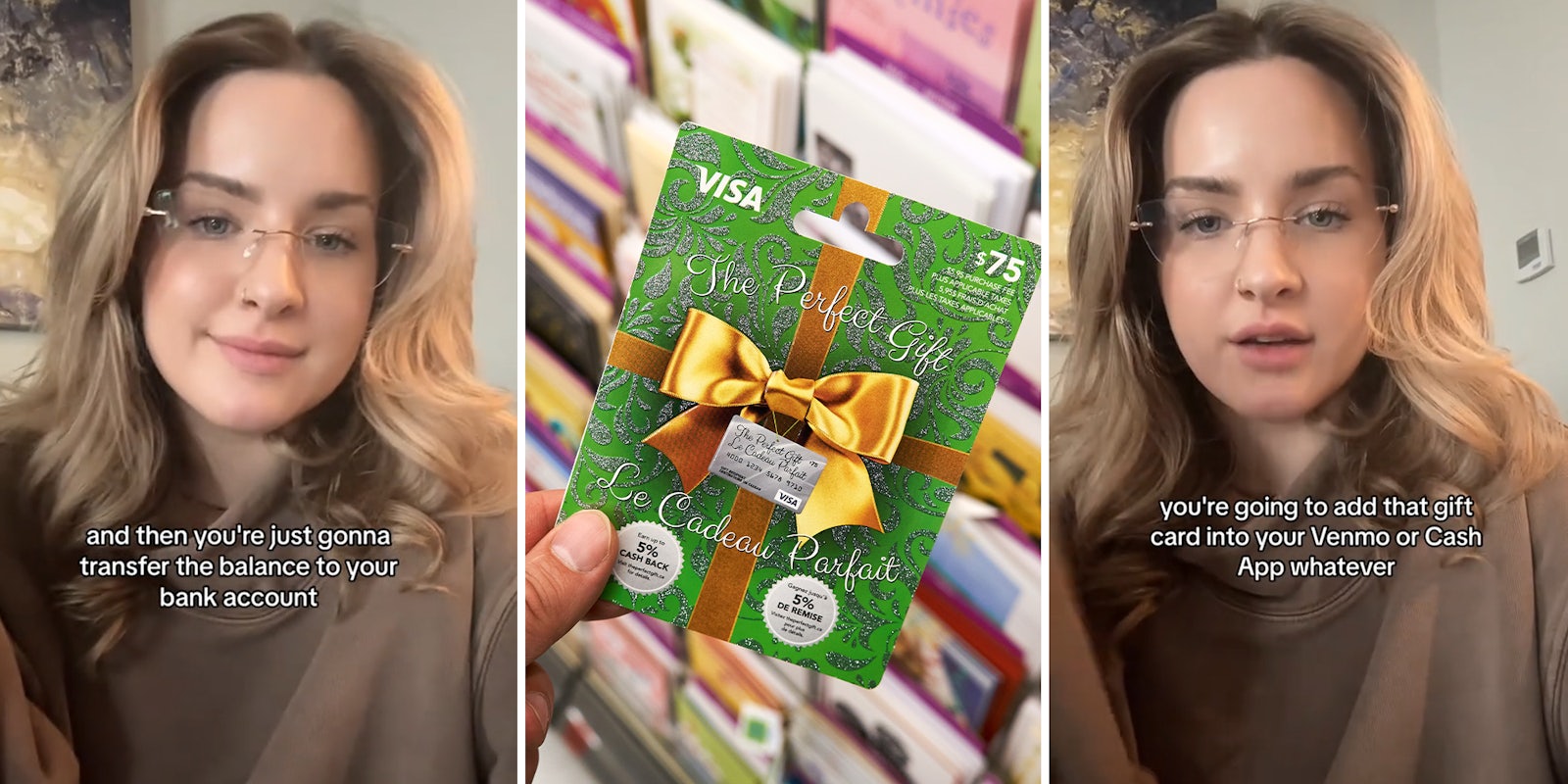 Woman shares hack for how to transfer your Visa gift card to your bank account