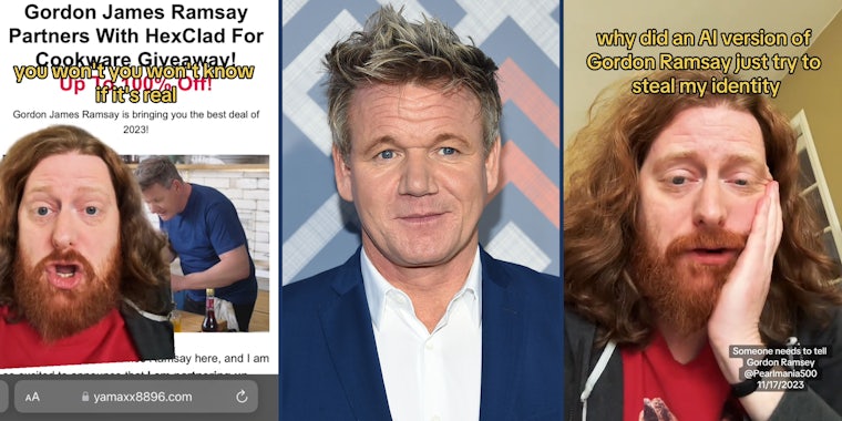 Customer says AI version of Gordon Ramsey is being used to steal people’s identities