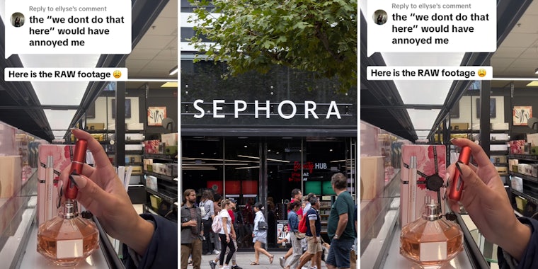 Sephora customer kicked out for trying tester perfume hack