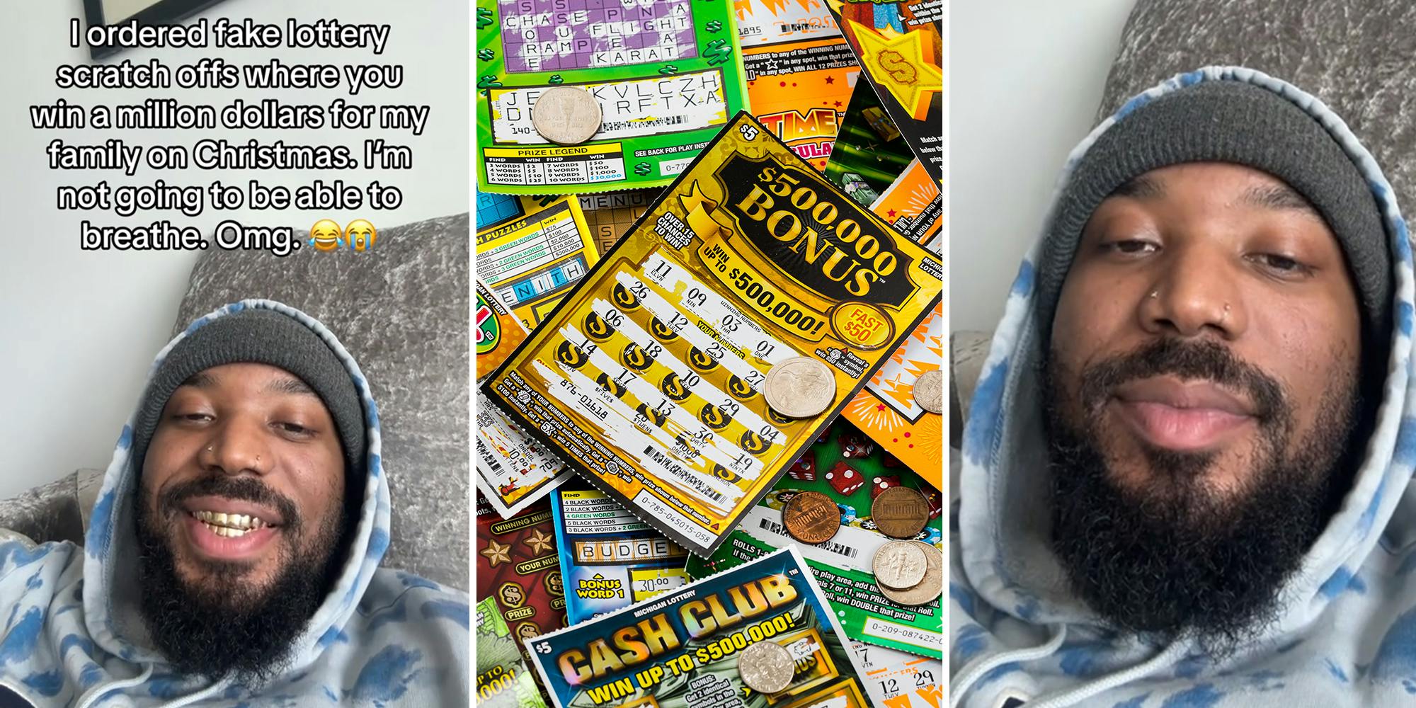 Man orders fake $1 million-winning lottery tickets for family as Christmas gifts