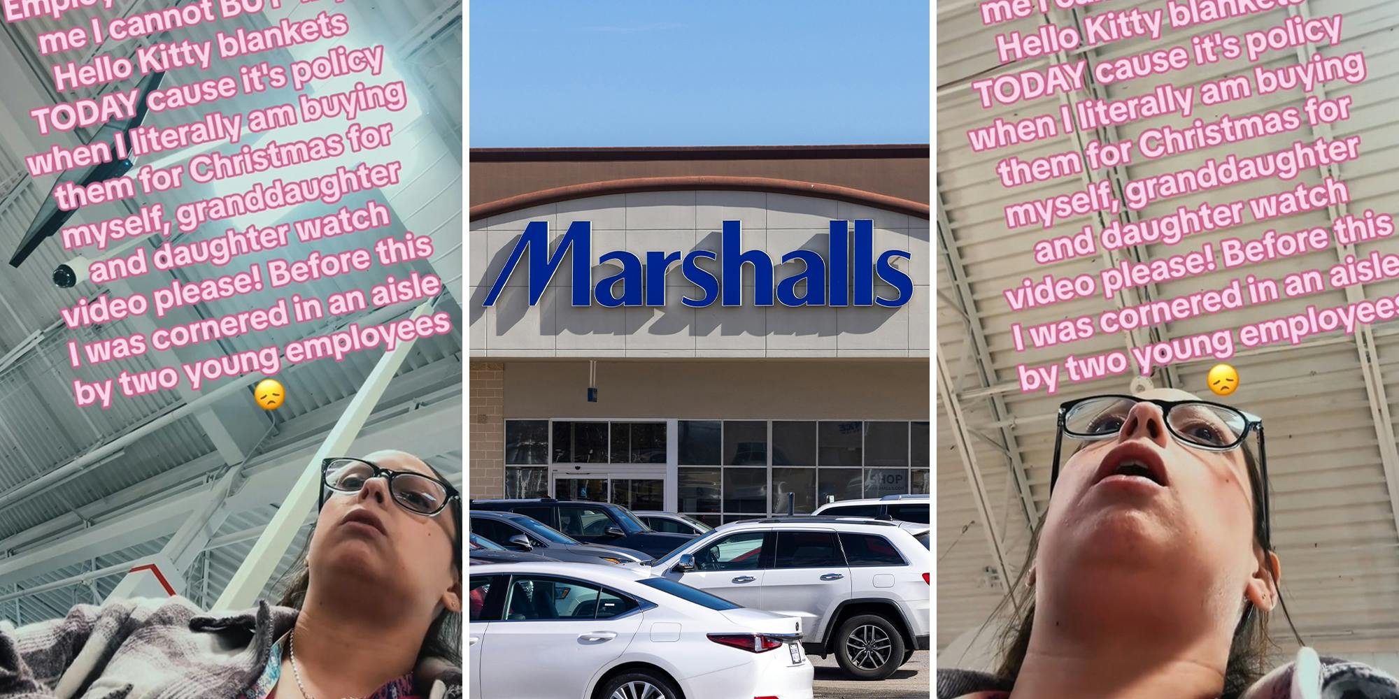 Marshall’s shopper says workers blocked her from purchasing items