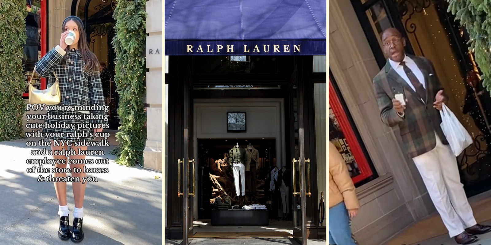 Influencer accosted by Ralph Lauren employee for taking selfies on the sidewalk