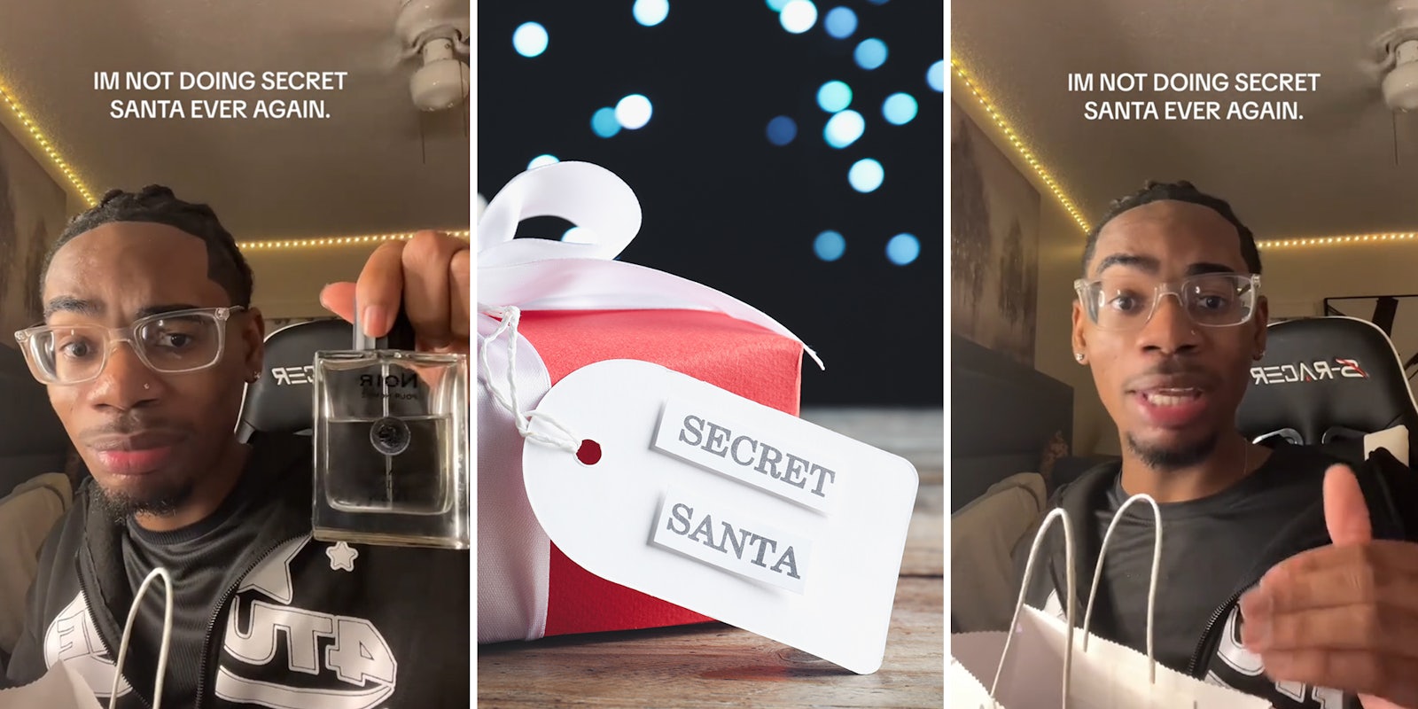 Man’s Secret Santa has a $50 budget. He’s furious after getting an assortment of name-brand items