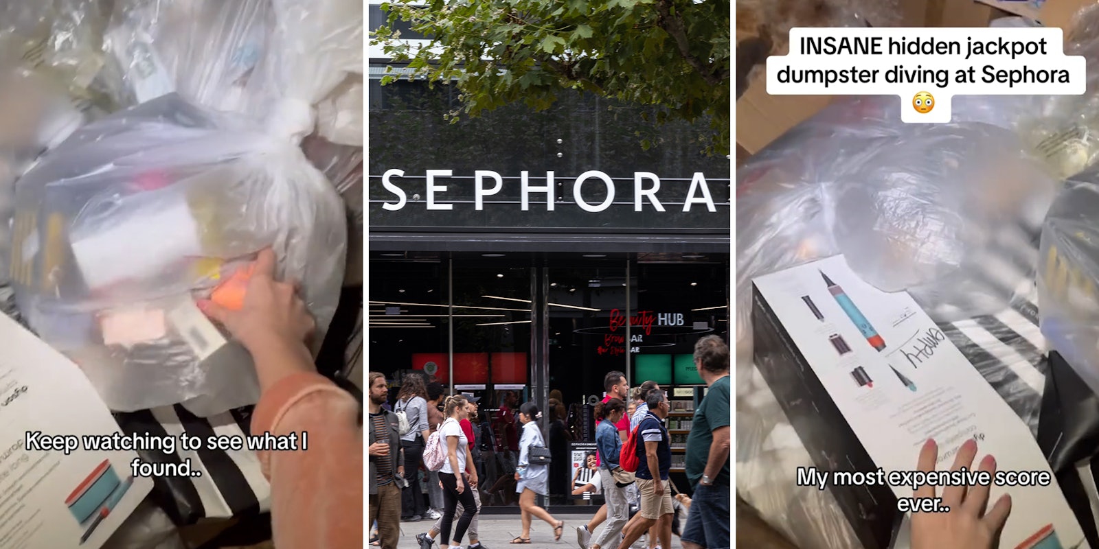 Woman gets blocked after finding $600 Dyson Airwrap in dumpster outside Sephora