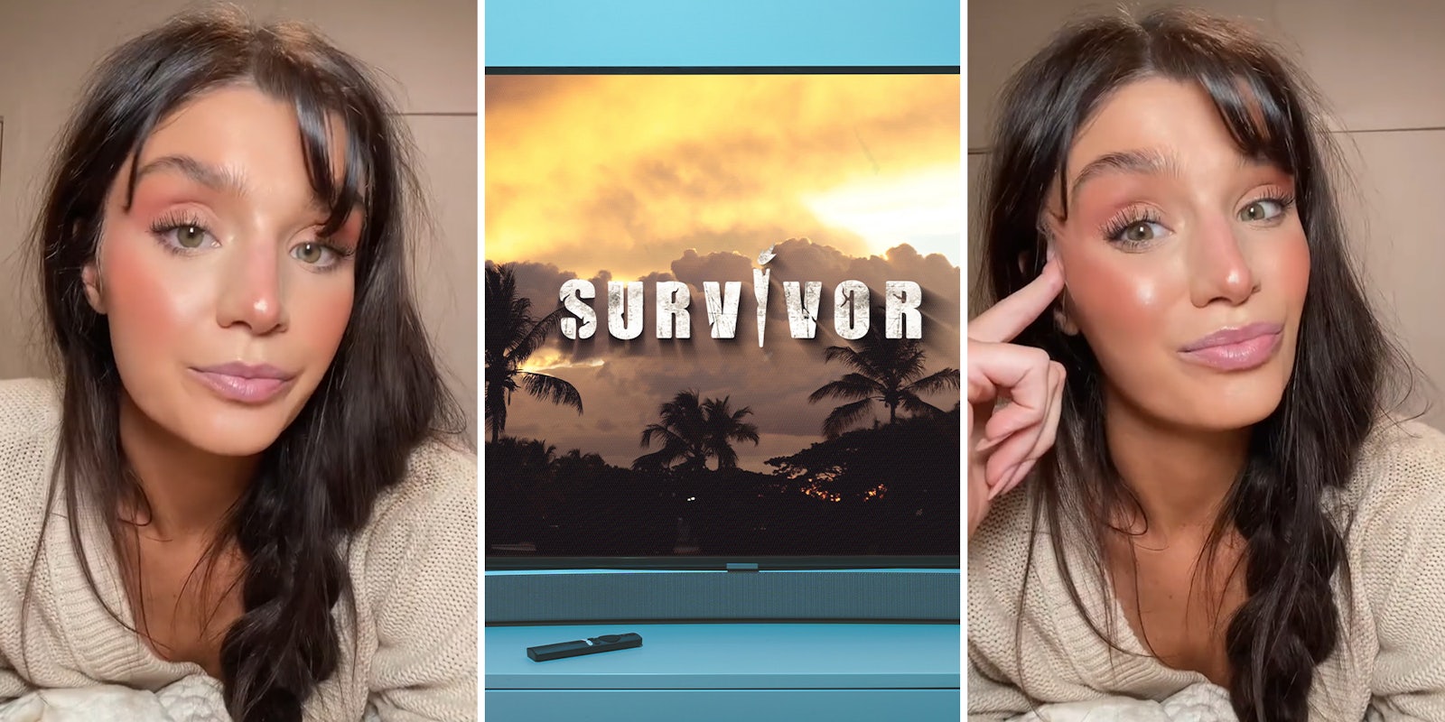 woman explains how she was a contestant of survivor