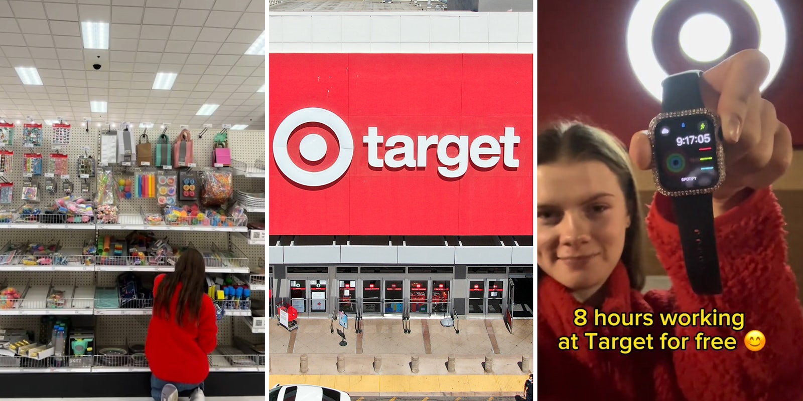 Woman walks into Target and works a 9-hour shift. She’s not an employee