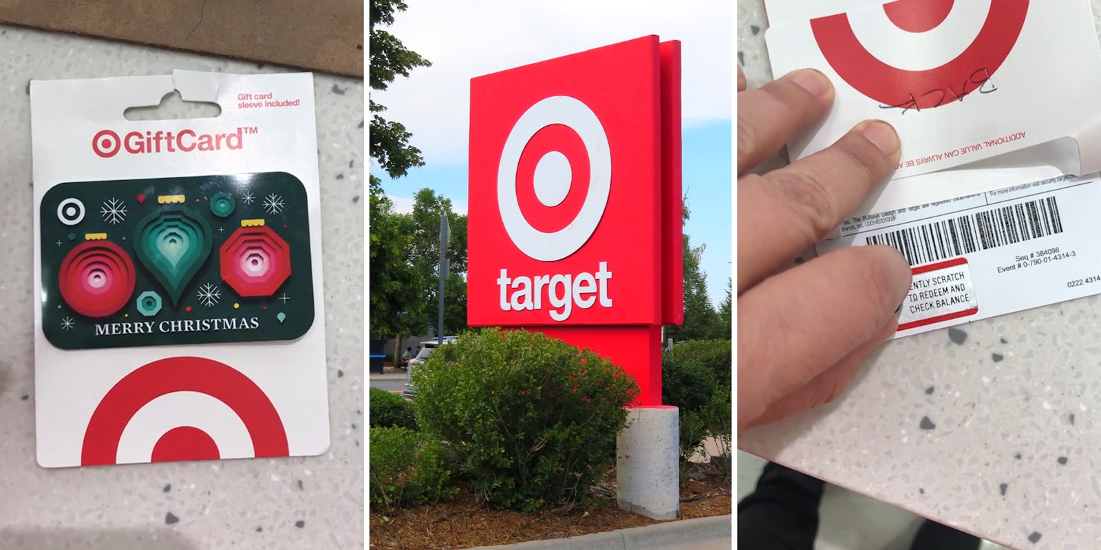 Target customer shares how to tell if a gift card has been used
