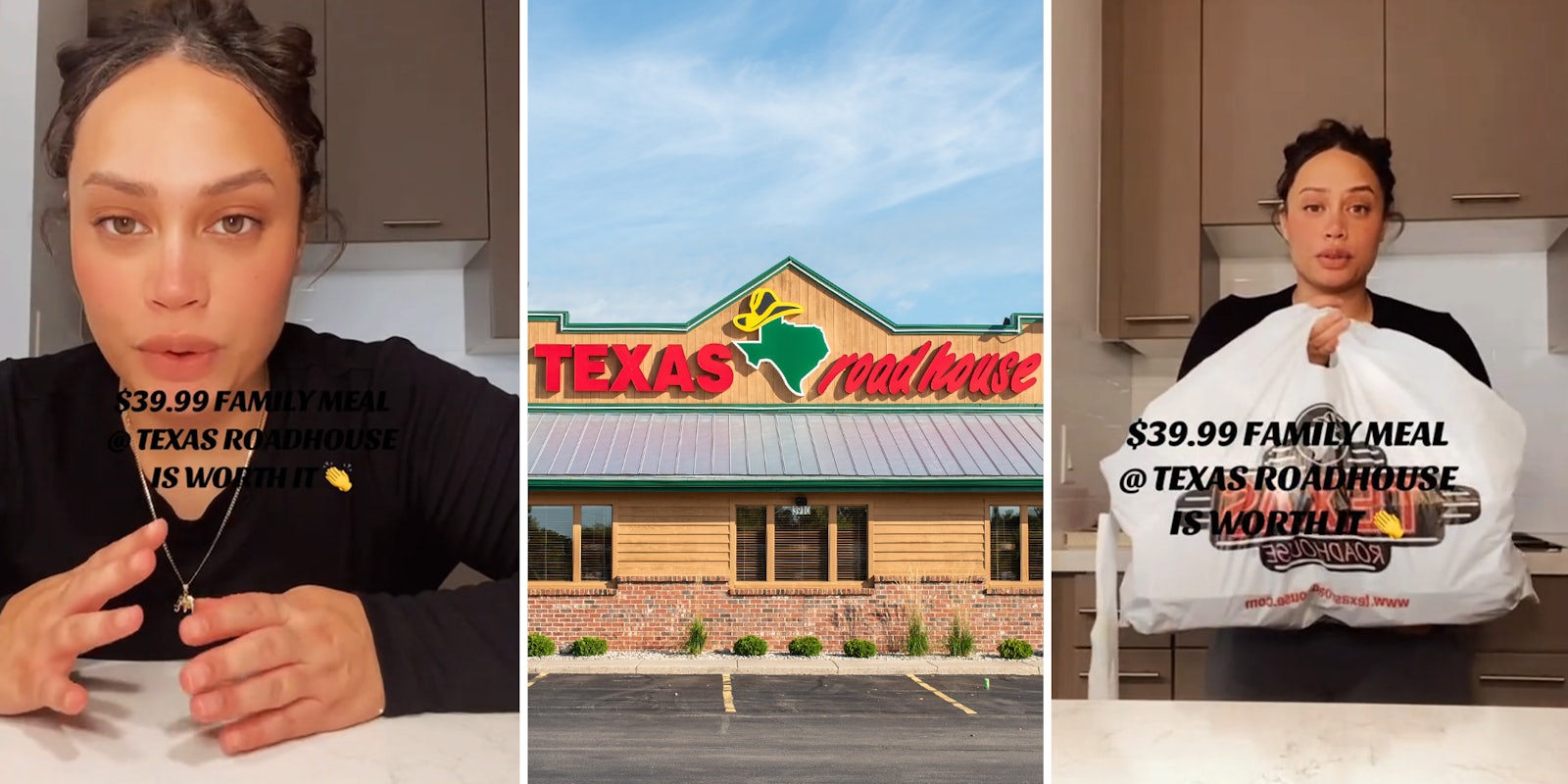 Woman orders $39.99 family meal from Texas Roadhouse, gets so much more than she bargained for