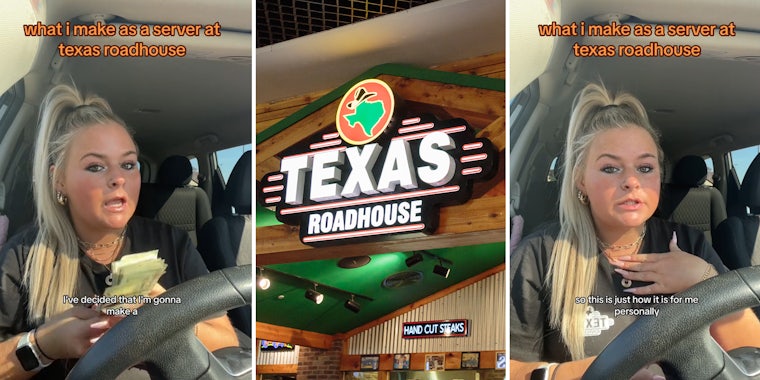 Texas Roadhouse server shares what she makes per week in tips