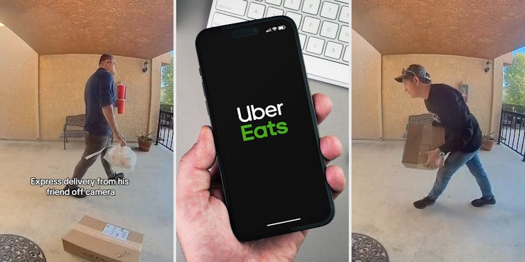 Uber Eats customer says she caught driver plotting to take her $500 Dyson Airwrap.