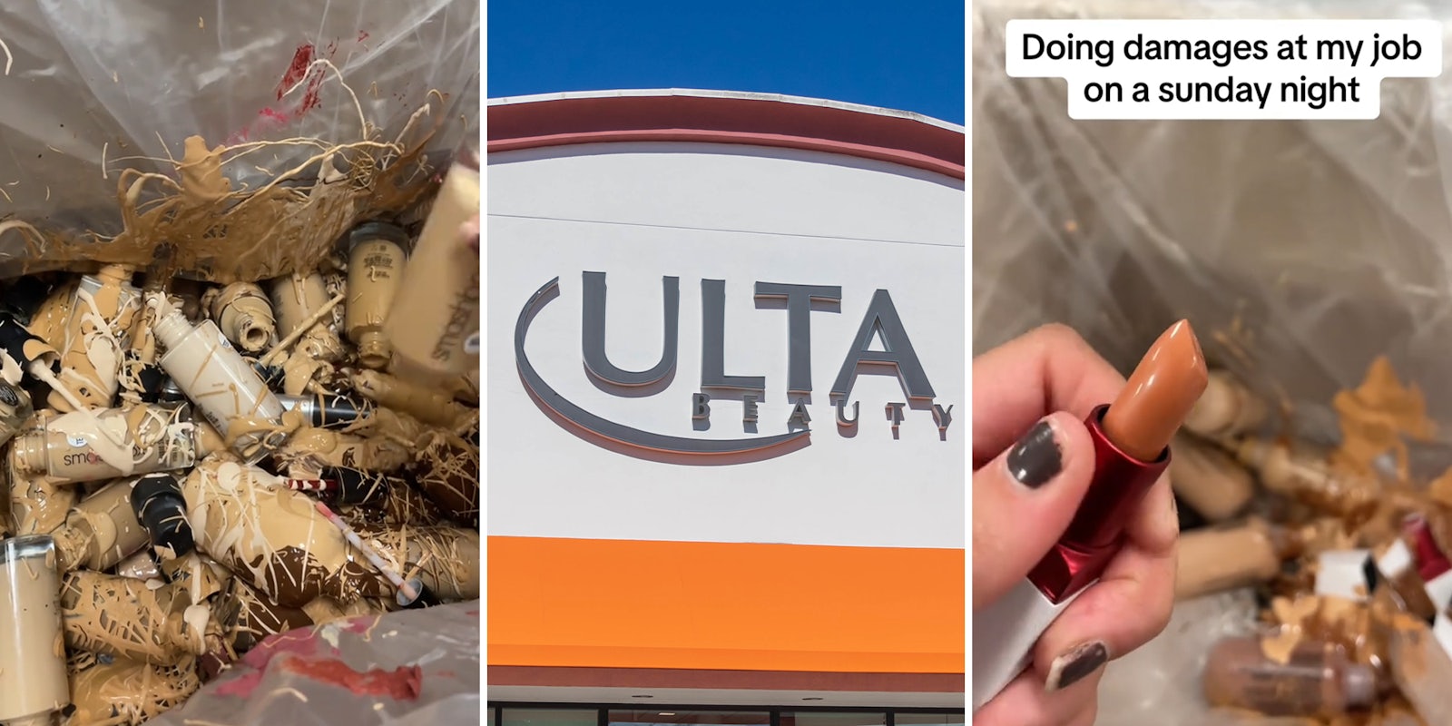 Ulta worker shares how much foundation, makeup, perfumes she has to destroy at the end of her shift