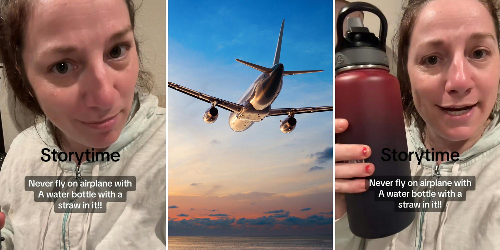 Passenger shares PSA on why you shouldn’t bring straw-lid water bottles on planes