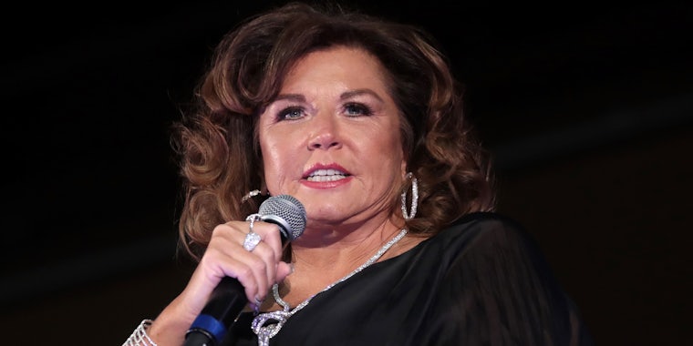 Abby Lee Miller with mic