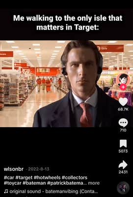 American Psycho headphones meme