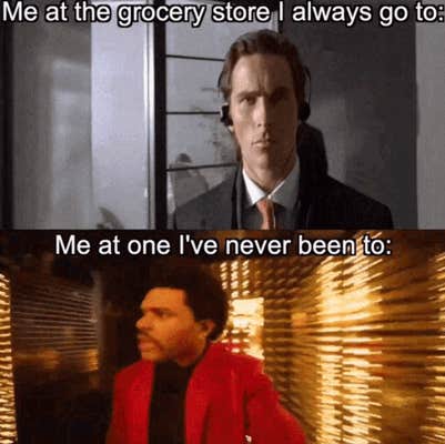 American Psycho headphones meme