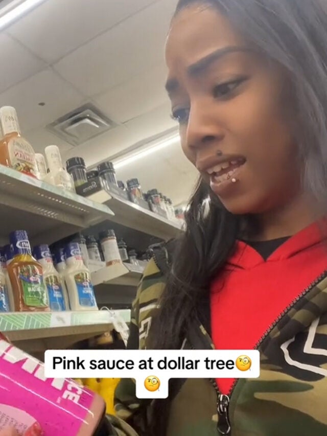 Dollar Tree Worker Finds Viral Pink Sauce. She Can't Believe Price