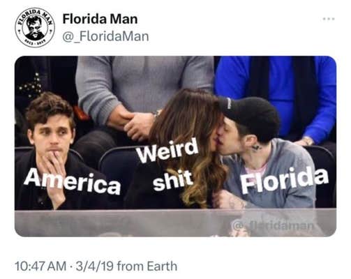 florida man meme with pete davidson