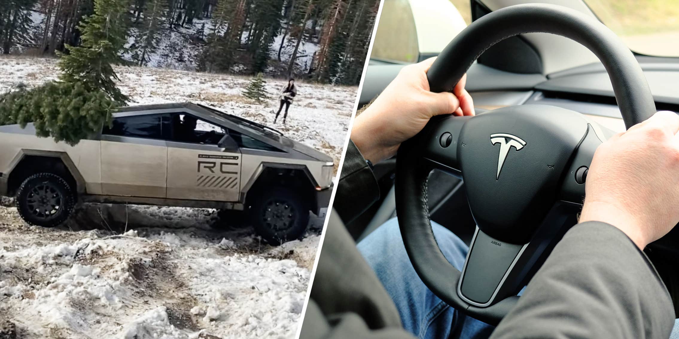 Video Shows Cybertruck Stuck In Snow