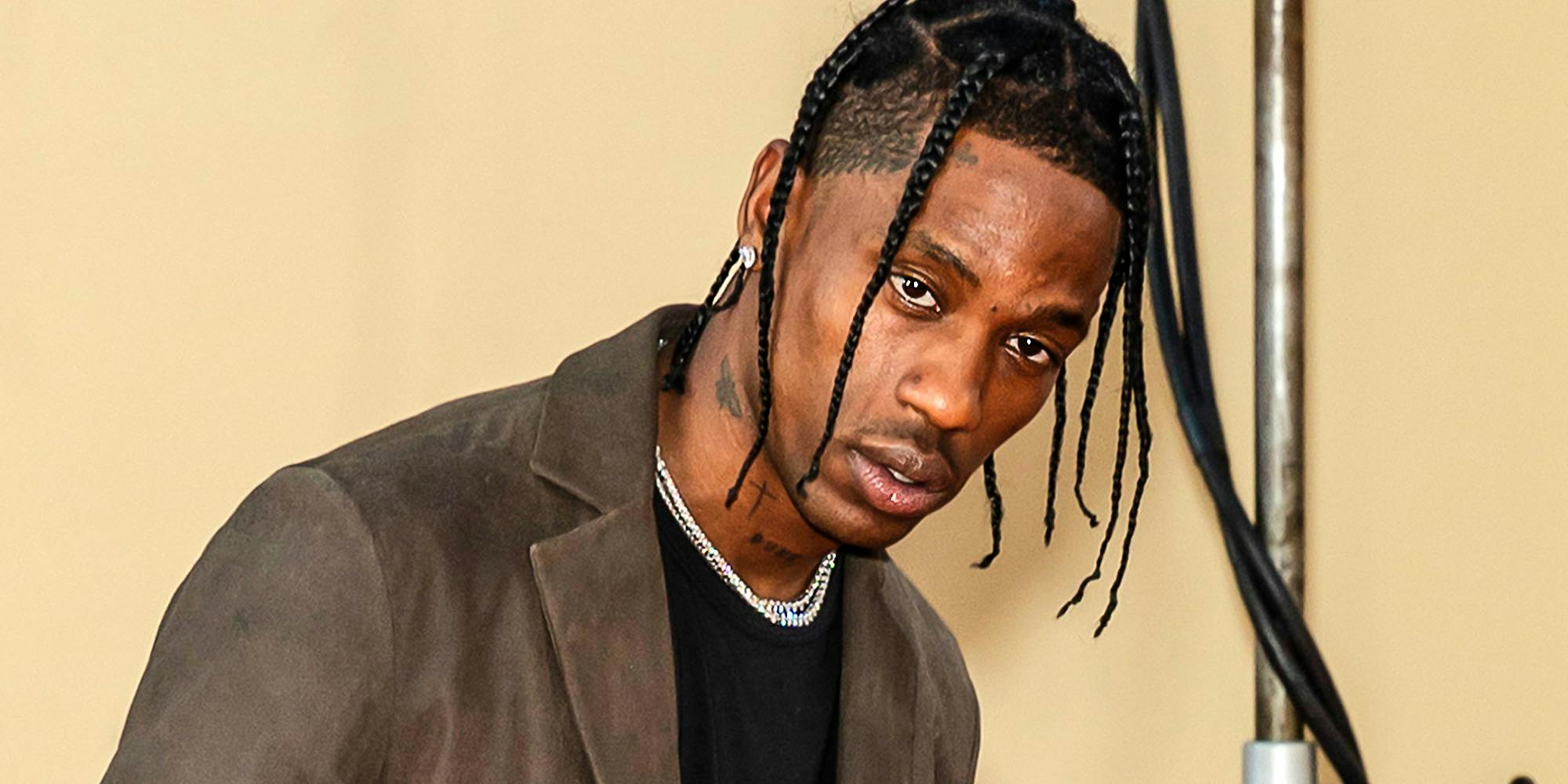 Travis Scott attends The Los Angeles Premiere Of "Once Upon a Time in Hollywood" held at TCL Chinese Theatre