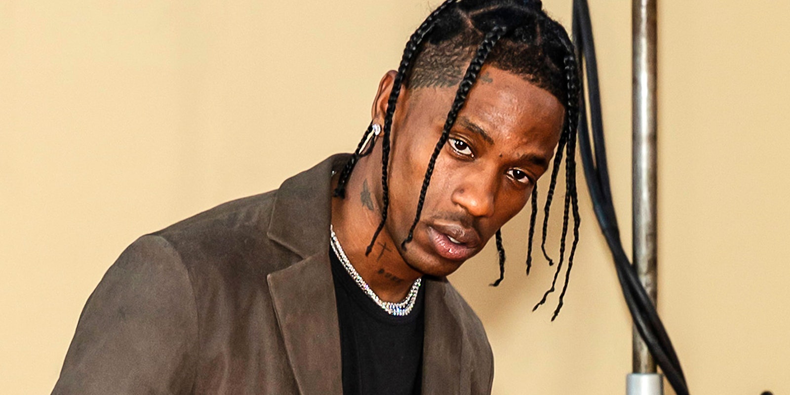 Travis Scott attends The Los Angeles Premiere Of 'Once Upon a Time in Hollywood' held at TCL Chinese Theatre