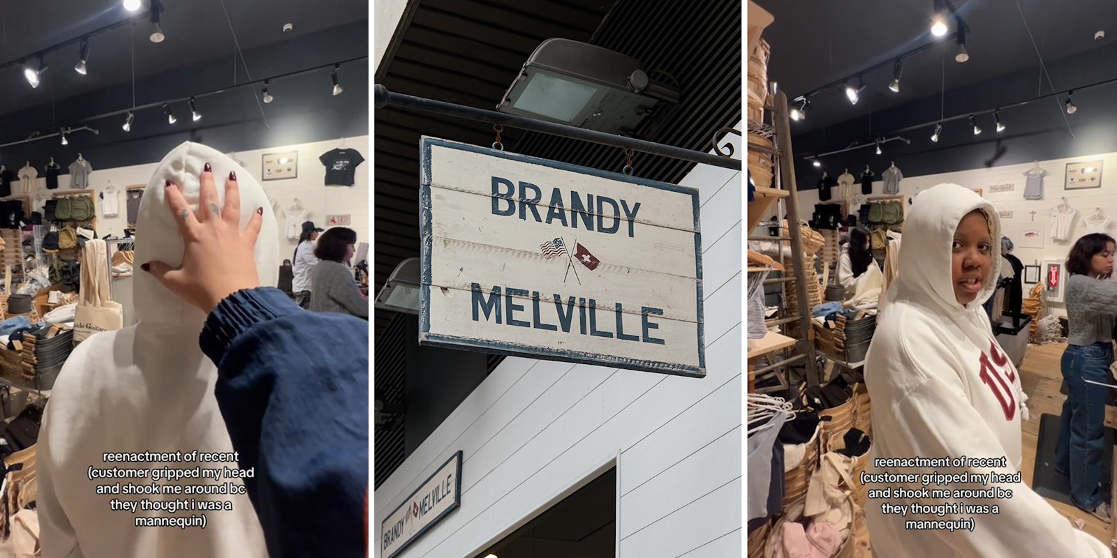 Brandy Melville worker shares what happened when a customer mistook her for a mannequin