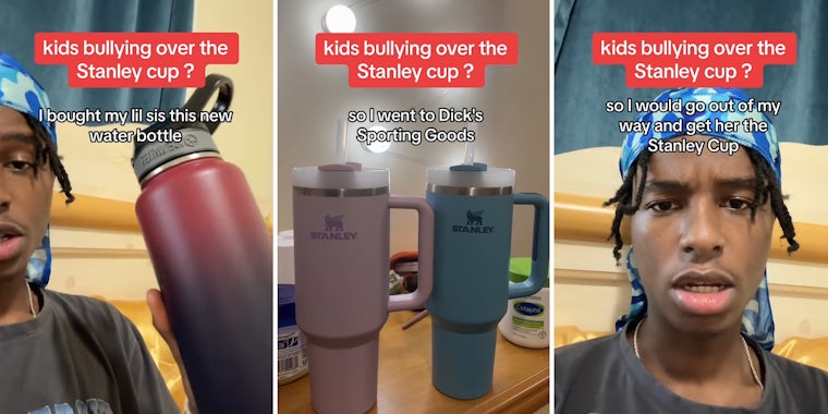 Man says little sister got bullied for using TK water bottle instead of the Stanley cup