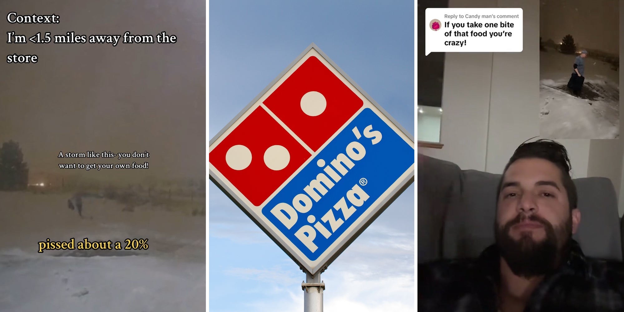Man films Domino's Driver upset about 20% tip
