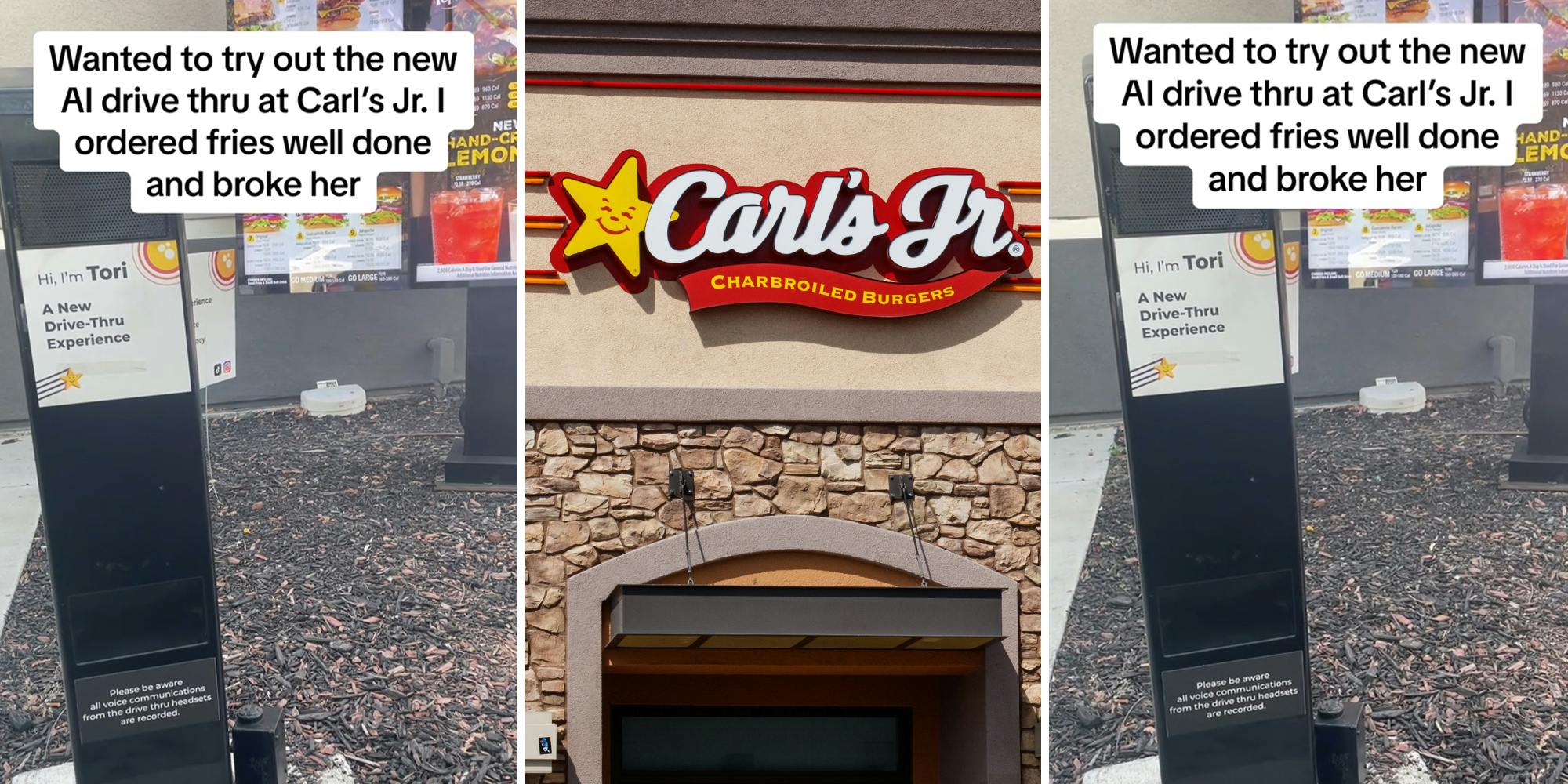 Customer tries to order fries ‘well done’ through Carl’s Jr.’s AI drive-thru attendant