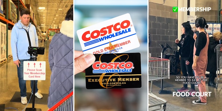 Costco Membership Comparison in front of a refrigerator