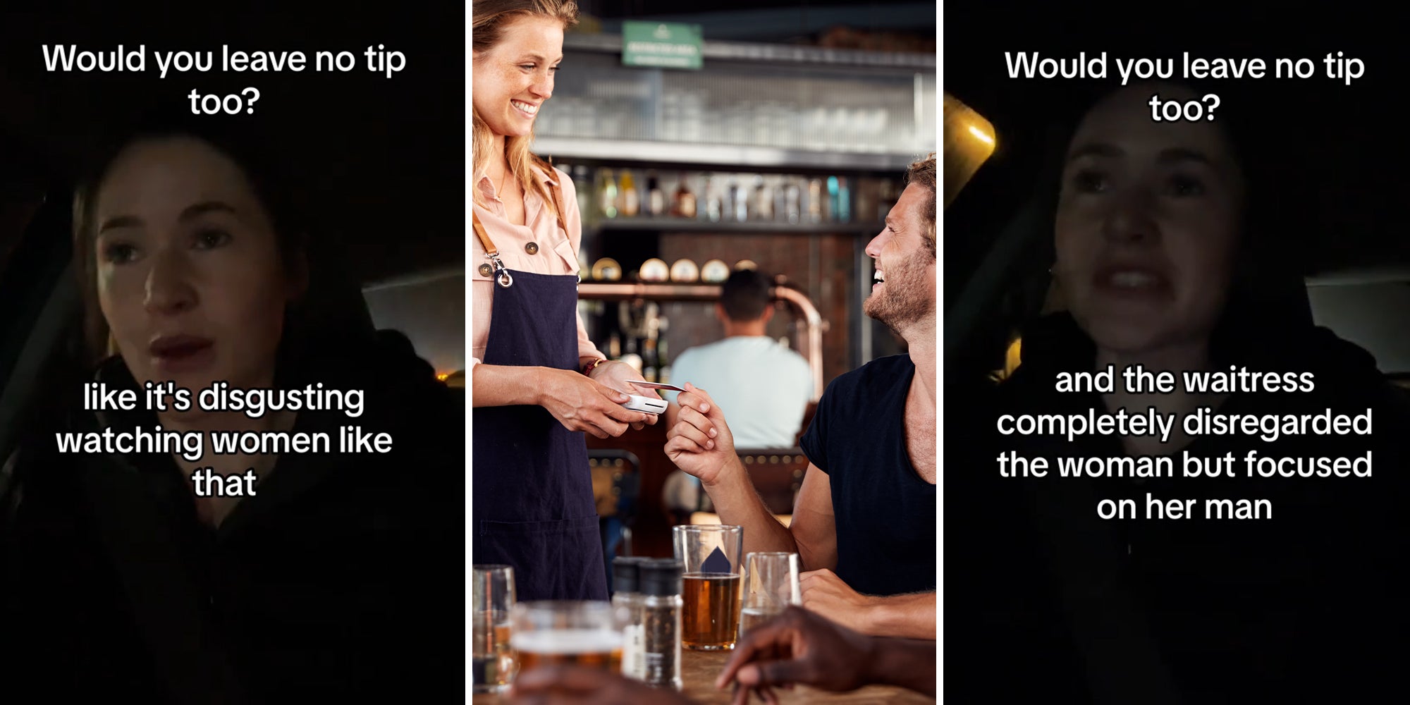 Server Flirts With Husband in Front of Wife. She's The One Paying