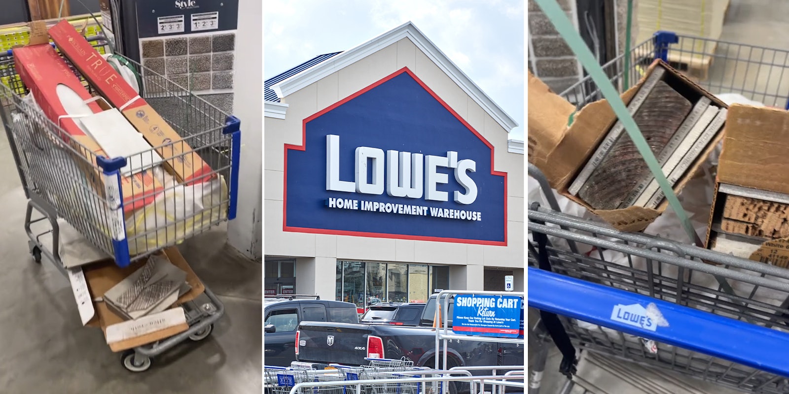 Lowe’s worker catches customer stuffing box, trying to pass it off as porcelain flooring so that they can make return