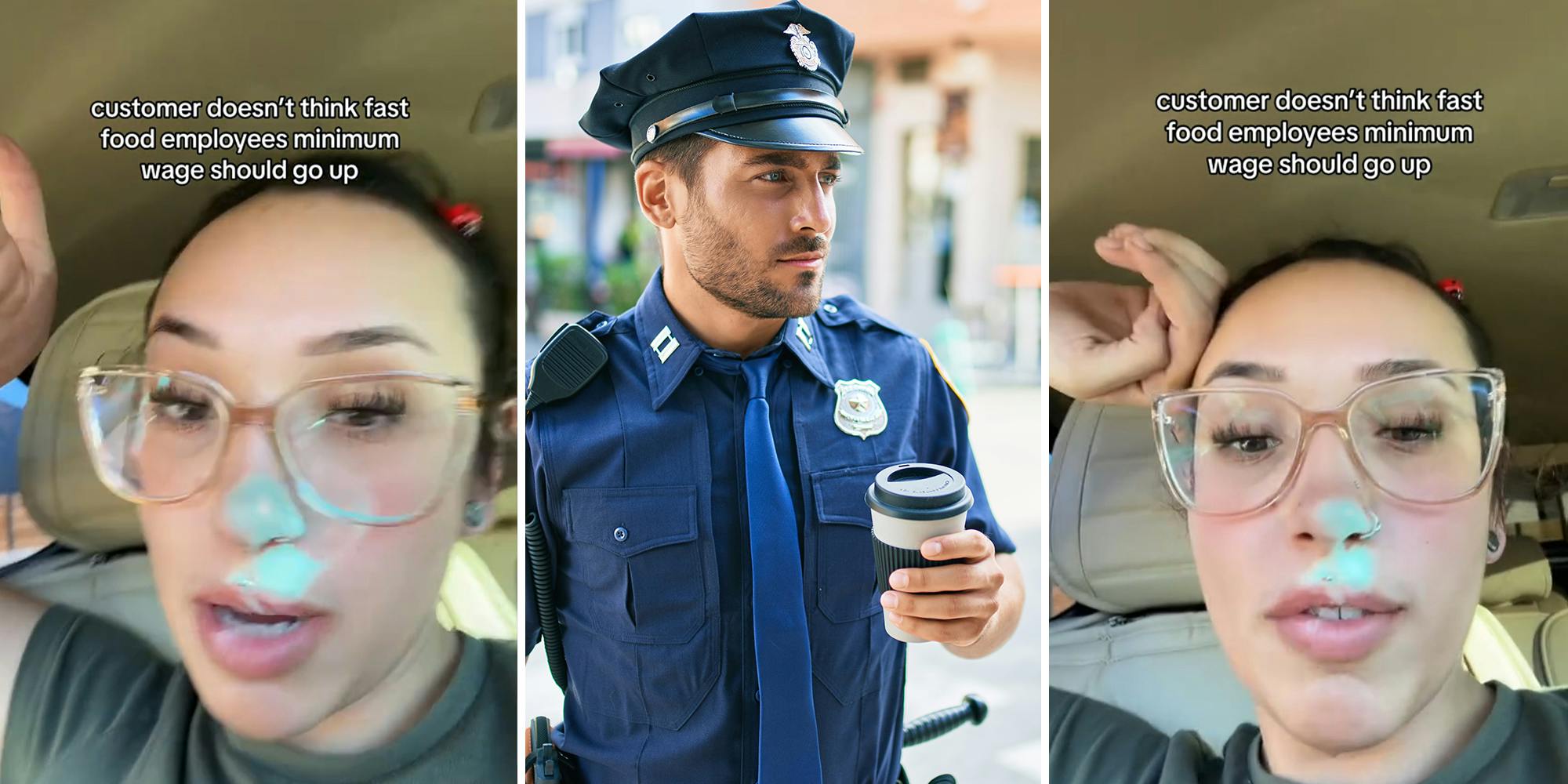 Barista comps a police officer’s drink. Then he says her minimum wage shouldn’t go up
