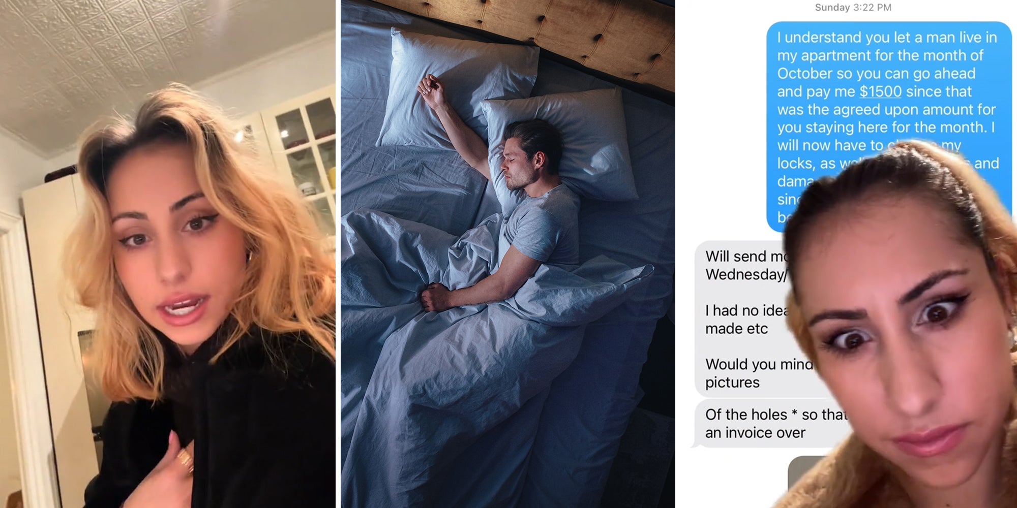 Woman says friend let 'random man' live in her apartment for a month while she was away