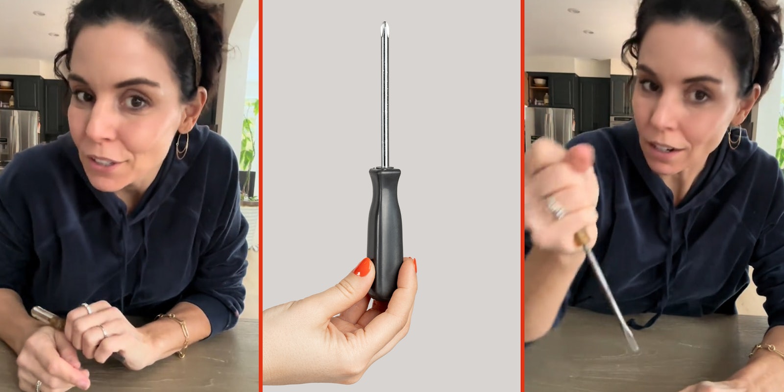 Woman shares the right way to use screwdriver