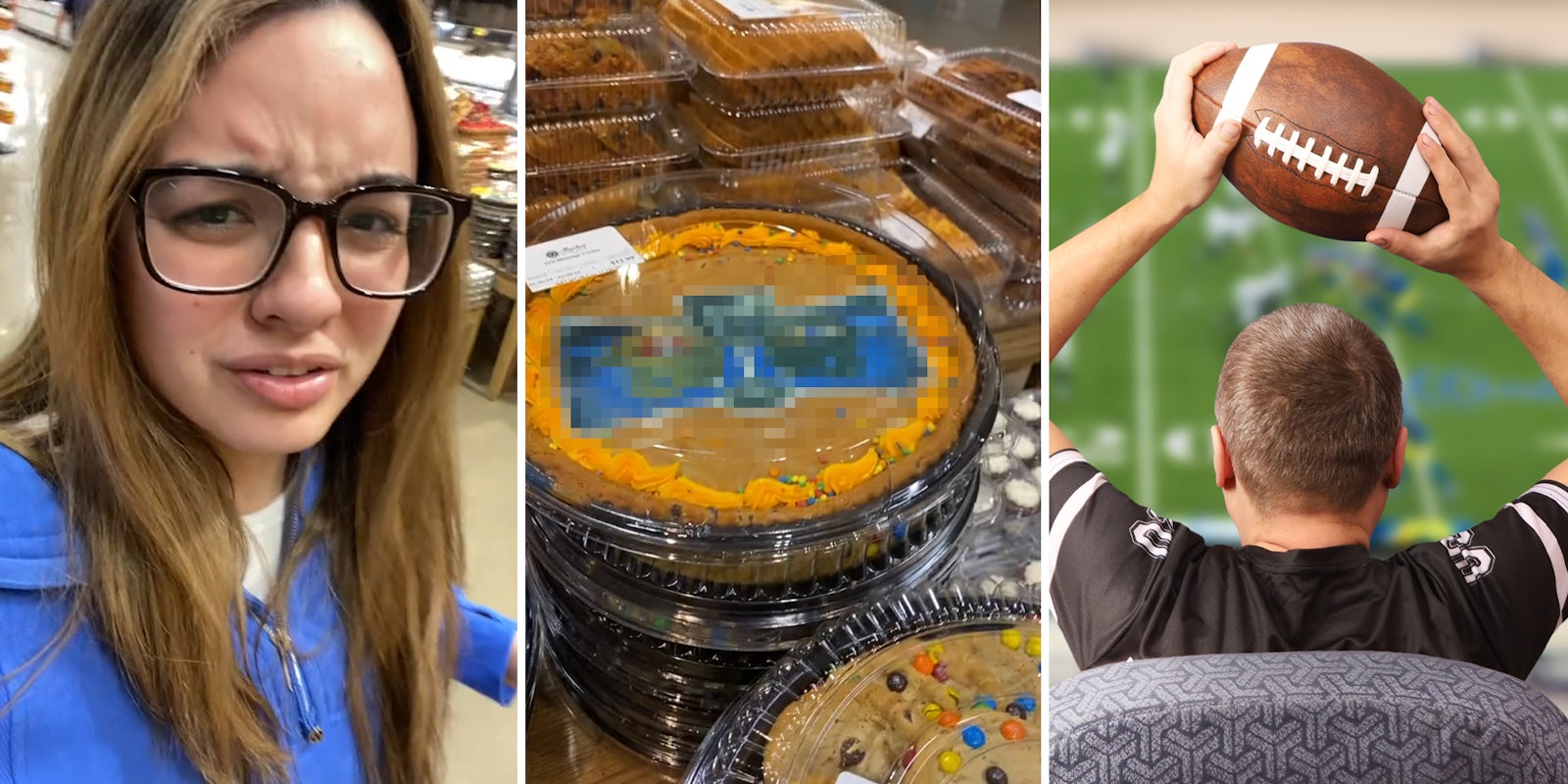 People think they found proof the Super Bowl is scripted after woman spots Super Bowl cookie cakes with 2 teams already on it at grocery store