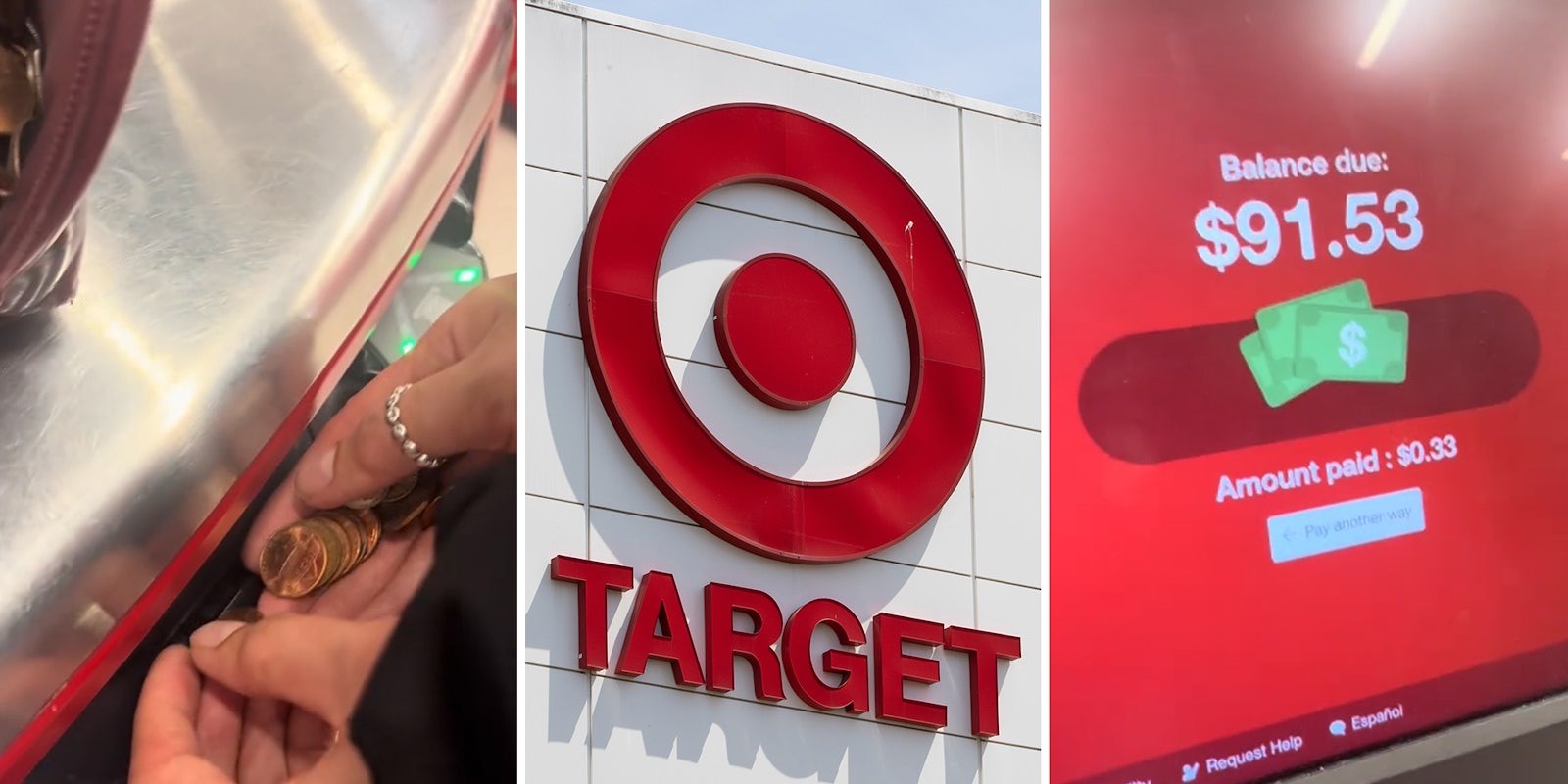 Target shopper pays for $120 purchase in coins at self-checkout
