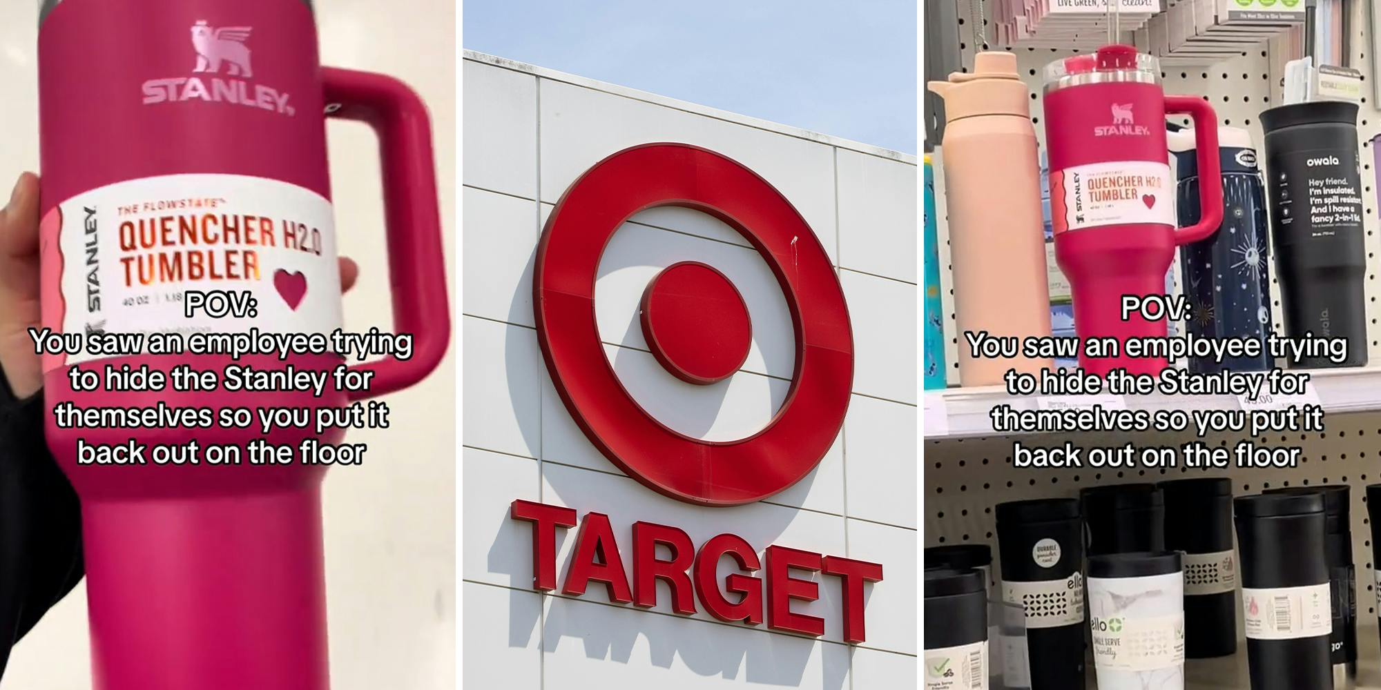 Rose-hued Stanley cups trigger a frenzy among Target shoppers