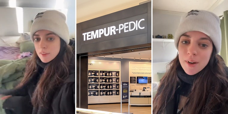Woman says her Tempur-Pedic Mattress froze solid