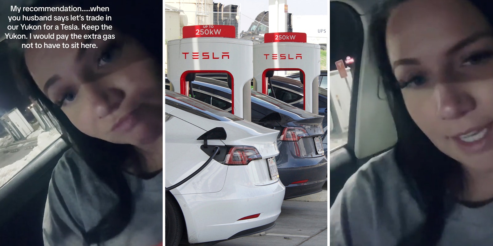 Woman says she regrets Tesla after having to wait over an hour for it to charge ‘just to get home’